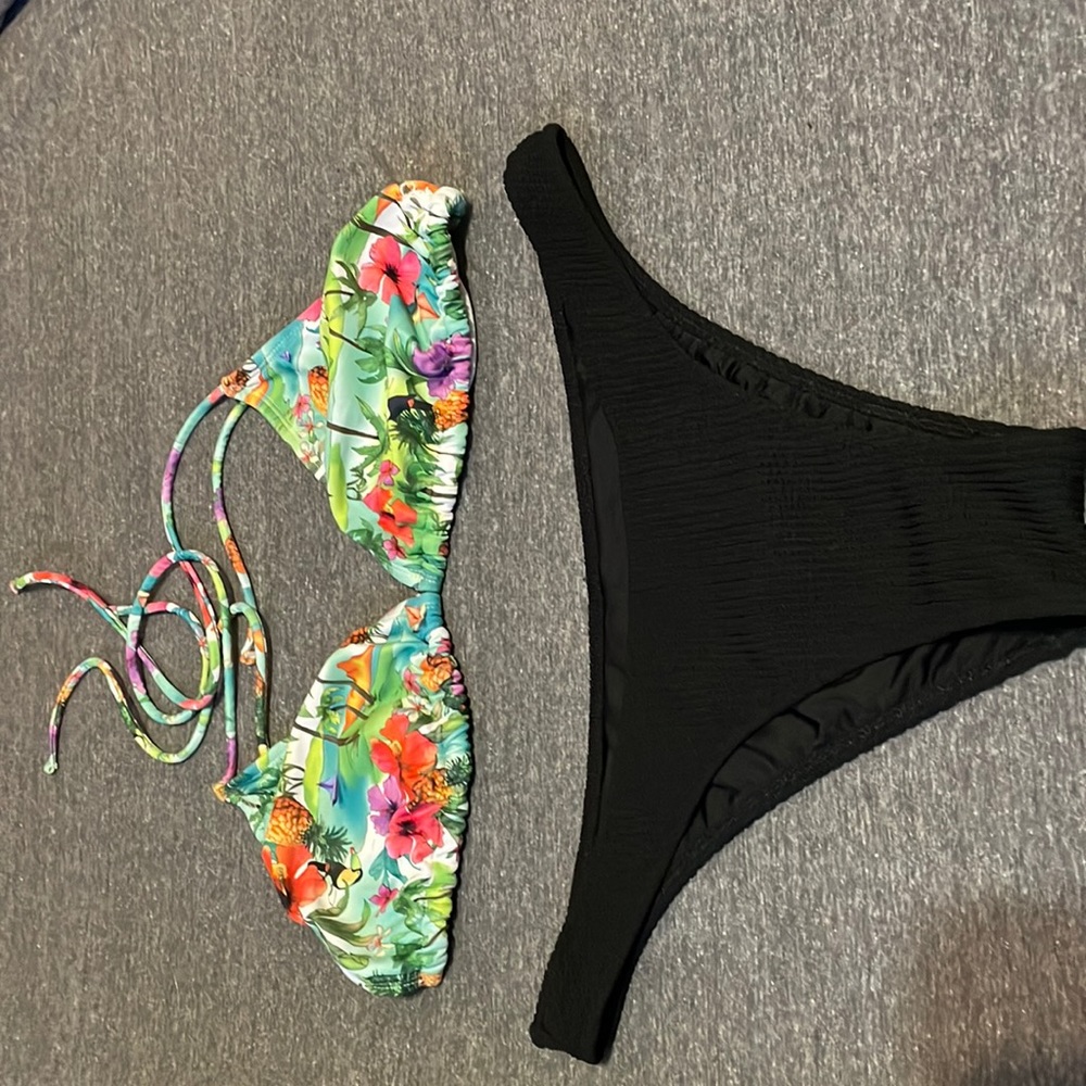 Tropical slightly used bikini